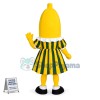 Banana With Striped Dress Mascot Costume