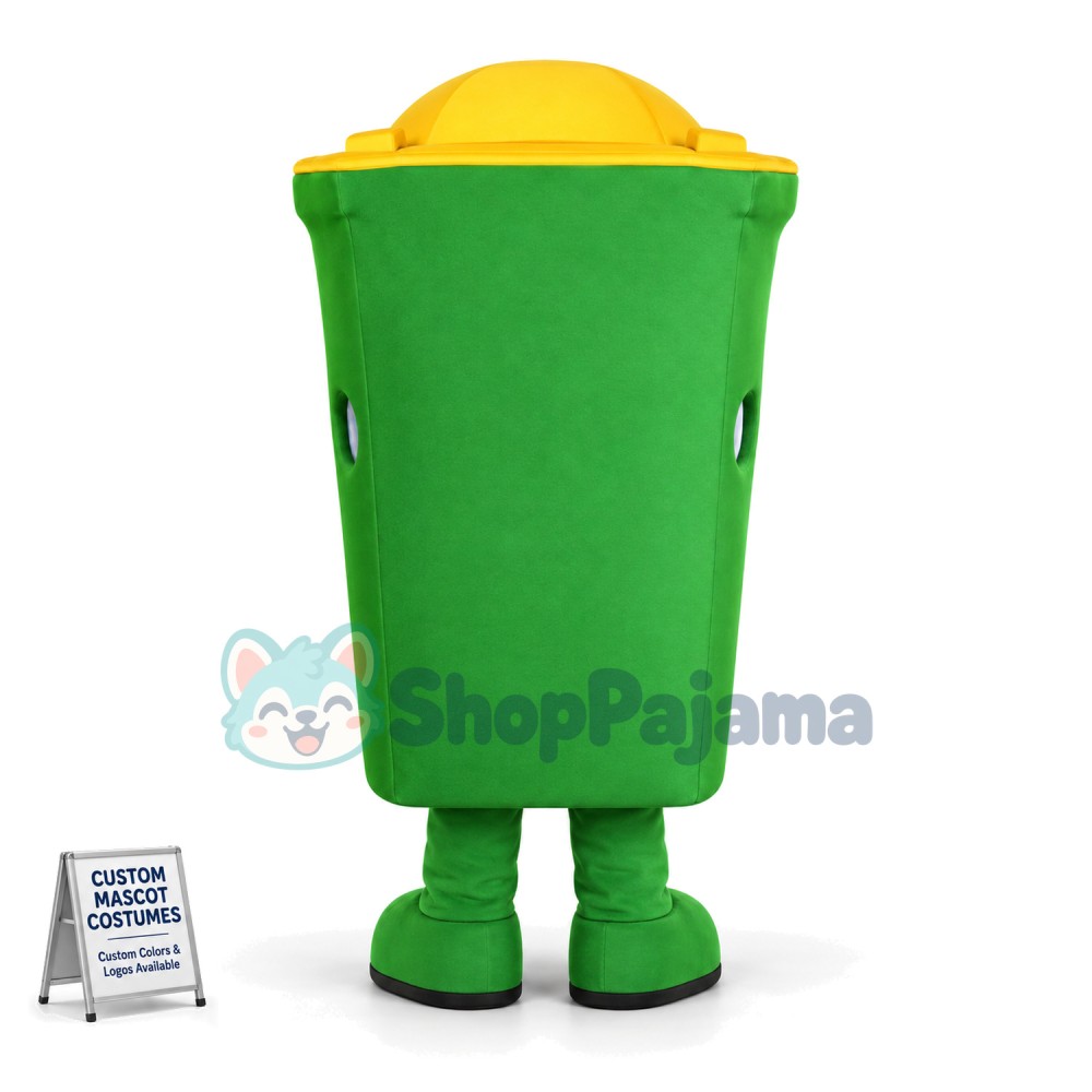 Classified Green Trash Can Mascot Costume