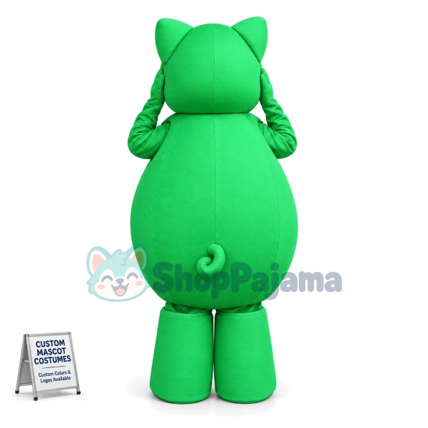 All-green Welcome Pig Mascot Costume