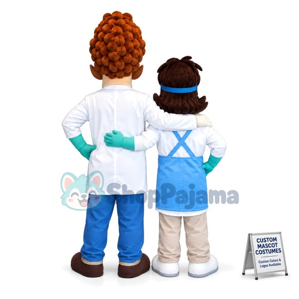 Great Scientist Doing Experiment Mascot Costume