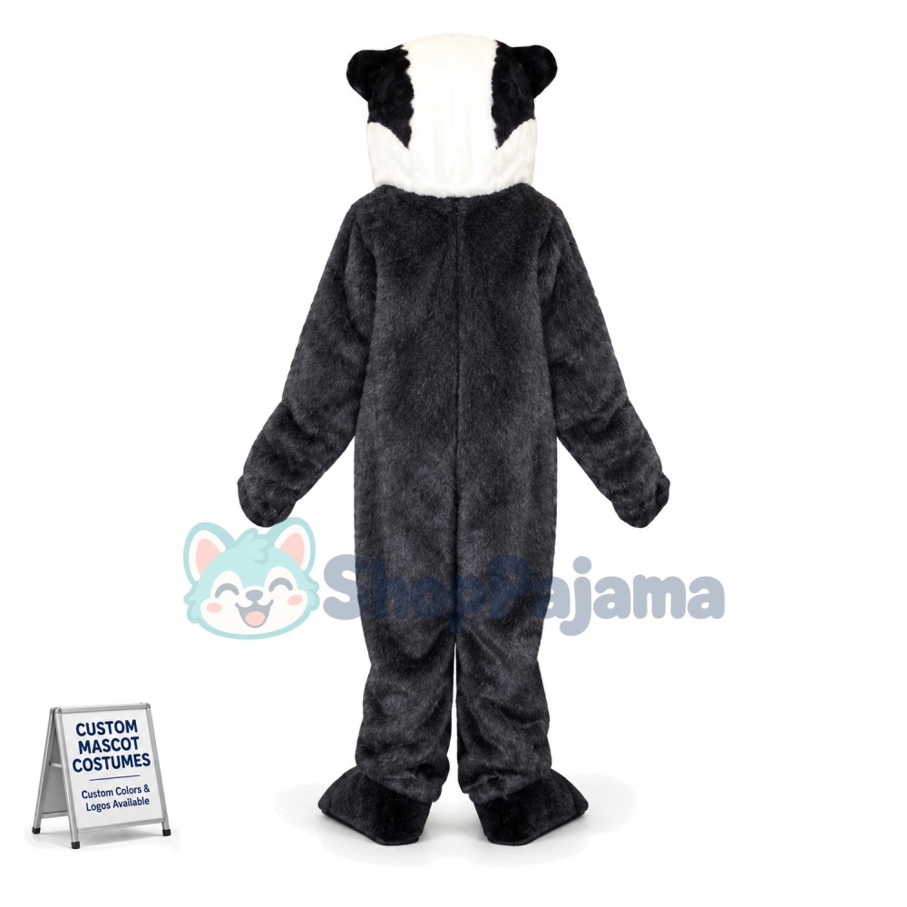 Coward Grey Skunk Mascot Costume
