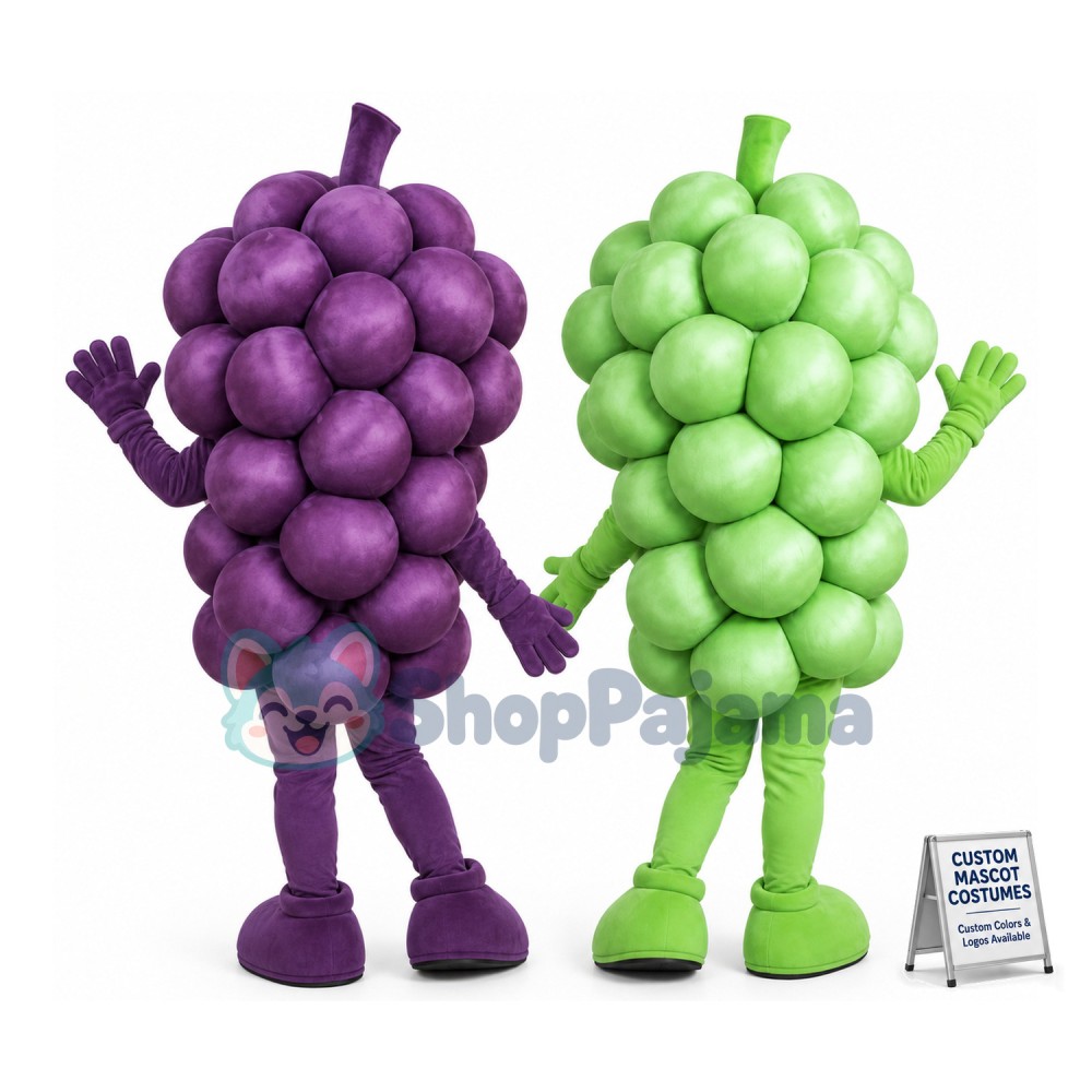 Bunch of Ripe Grapes Mascot Costume