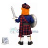 Valorous Knight With Weapon Mascot Costume