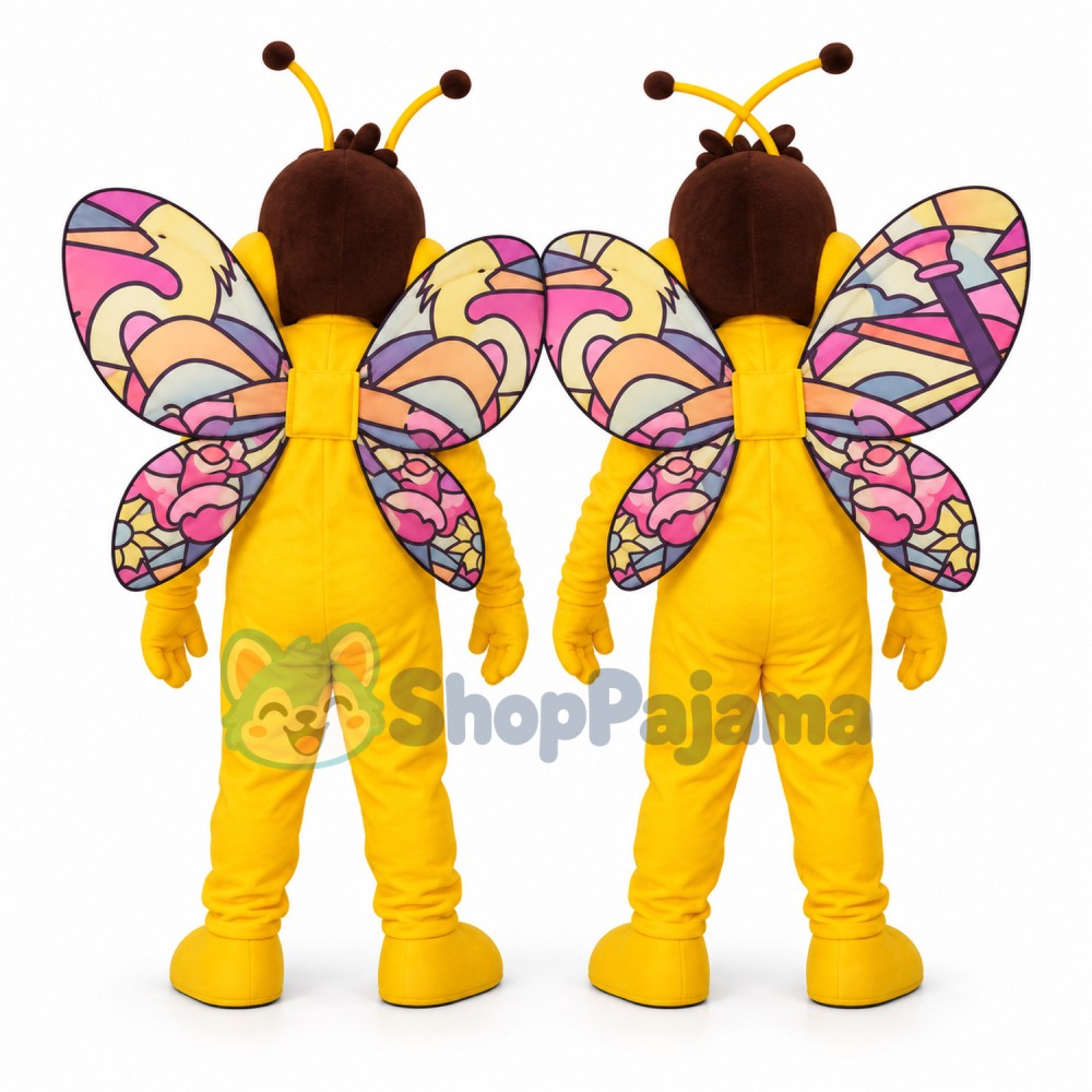 Big Butterfly With Colorful Wings Mascot Costume