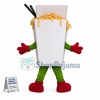 Box Full of Cooked Noodles Mascot Costume