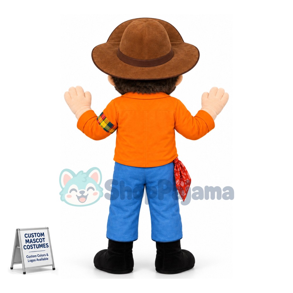 Unsophisticated Farmer Mascot Costume