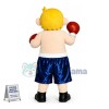 Boxer Boy Wearing Gloves Mascot Costume