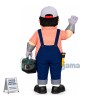 Repairman With Toolbox Mascot Costume
