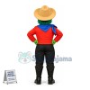 Distinct Green Scarecrow Mascot Costume