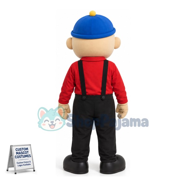 Careful Bearded Appraiser Mascot Costume