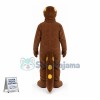 Thin Brown Spotted Dinosaur Mascot Costume