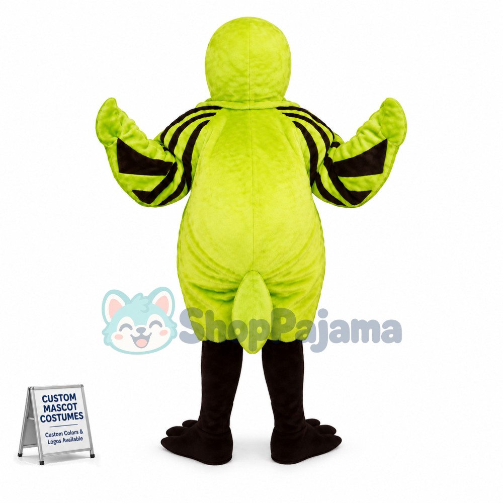Professional Striped Kingfisher Mascot Costume