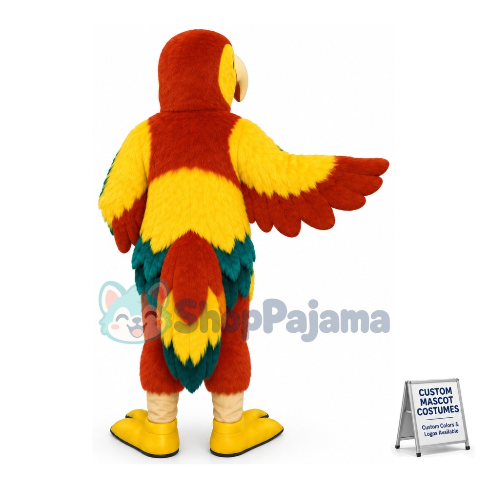 Colorful Woodpecker With Soft Belly Mascot Costume