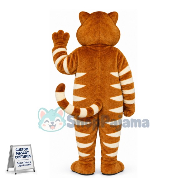 Well-behaved Brown Cat Mascot Costume