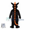 Black Dragon With Long Tongue Mascot Costume