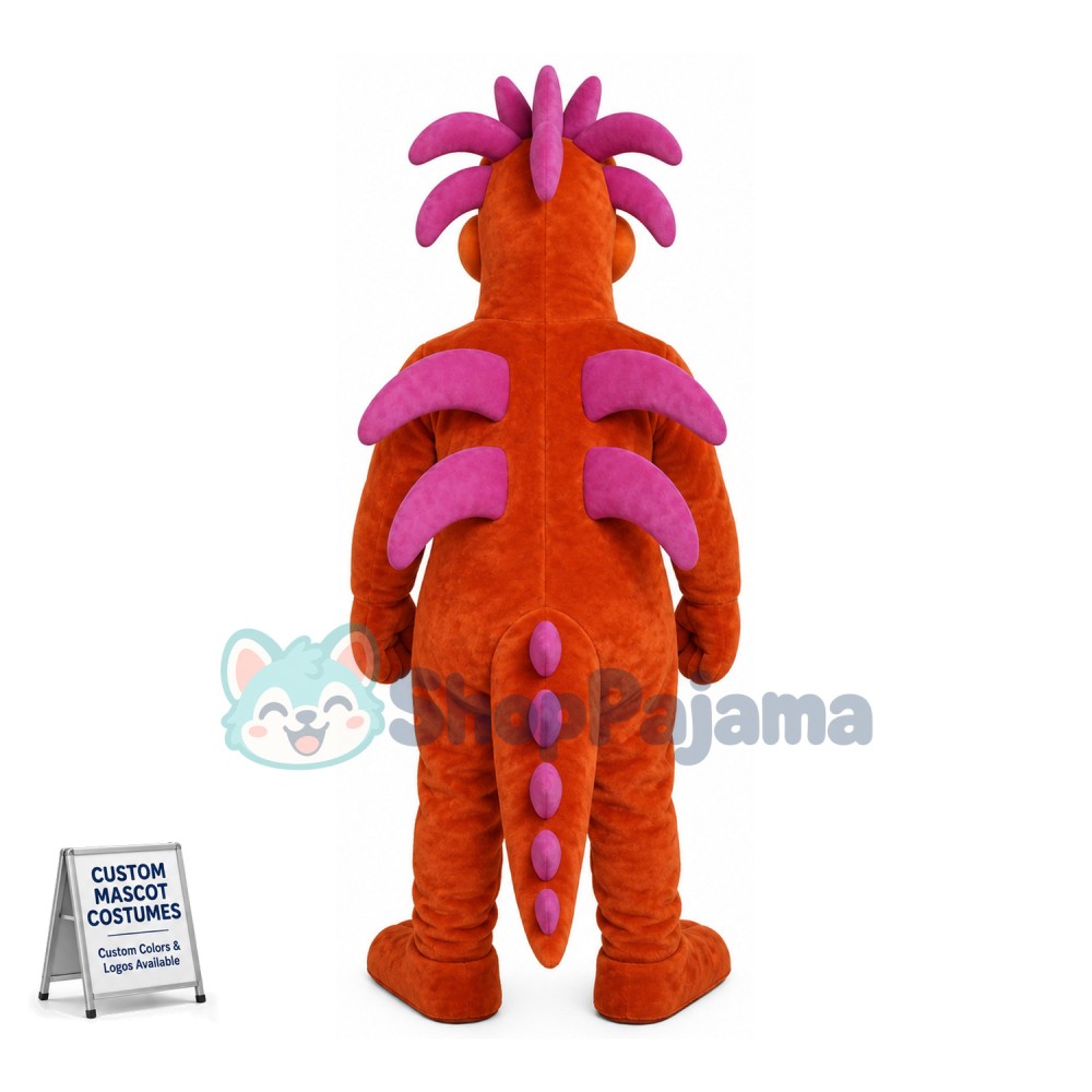 Brown Dinosaur With Special Look Mascot Costume