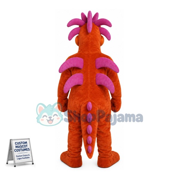 Brown Dinosaur With Special Look Mascot Costume
