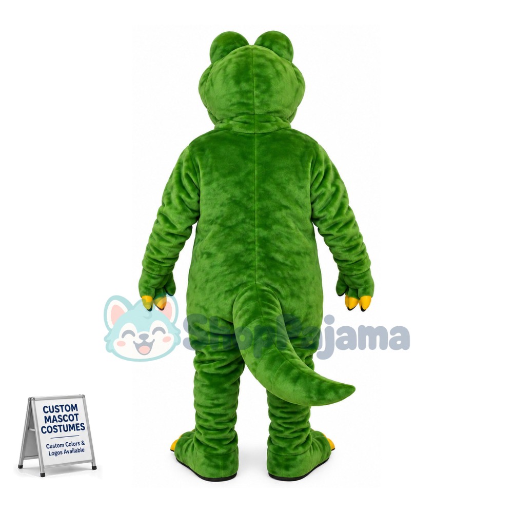 The Scary Crocodile With Sharp Teeth Mascot Costume