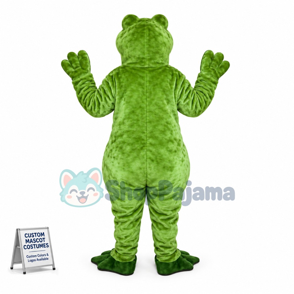 Agreeable Bright Adult Frog Mascot Costume