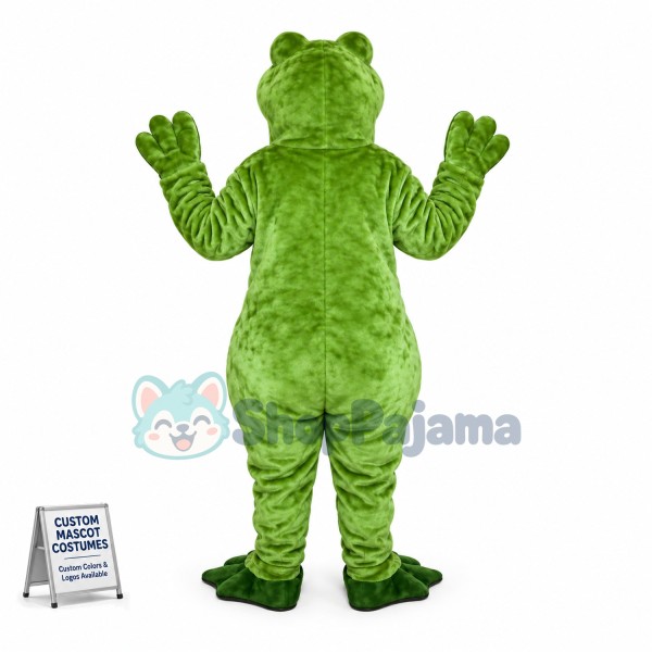 Agreeable Bright Adult Frog Mascot Costume