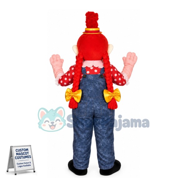 The Red-haired Clown of The Show Mascot Costume