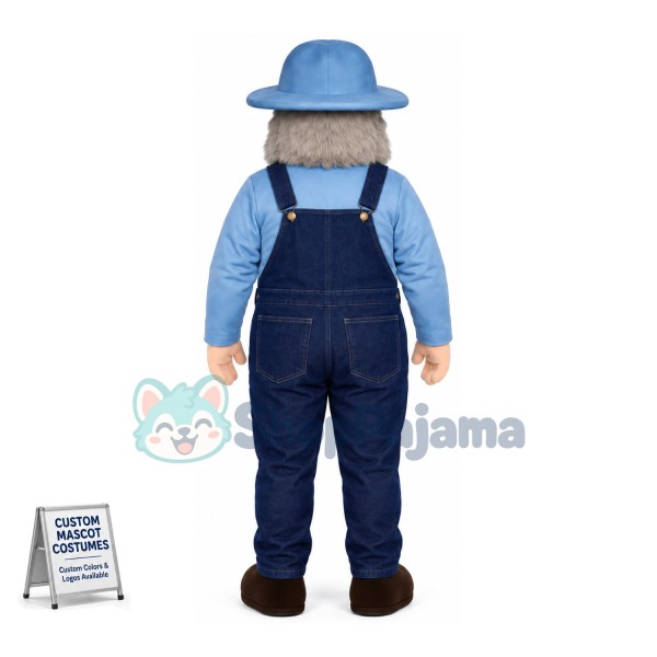 The Smiling Old Fisherman Mascot Costume