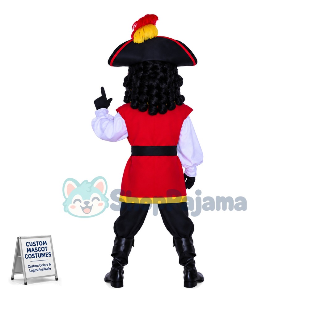Witty Pirate Captain Mascot Costume