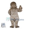 Tired Gray Furry Walrus Mascot Costume