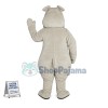 Stable Big Mouth Hippopotamus Mascot Costume