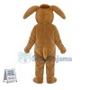 Surprised Little Brown Elephant Mascot Costume