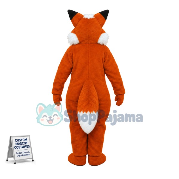 Surprised the Red Fox Mascot Costume