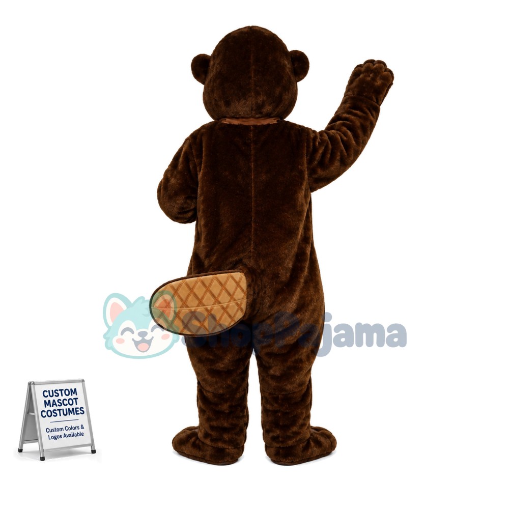 Breathable Lively Beaver Mascot Costume