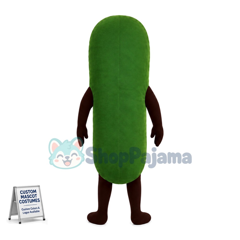 Cucumber With Smooth Surface Mascot Costume