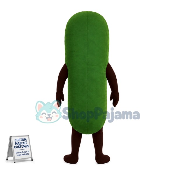 Cucumber With Smooth Surface Mascot Costume