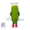 Bitter Melon Wearing Chef Hat Mascot Costume