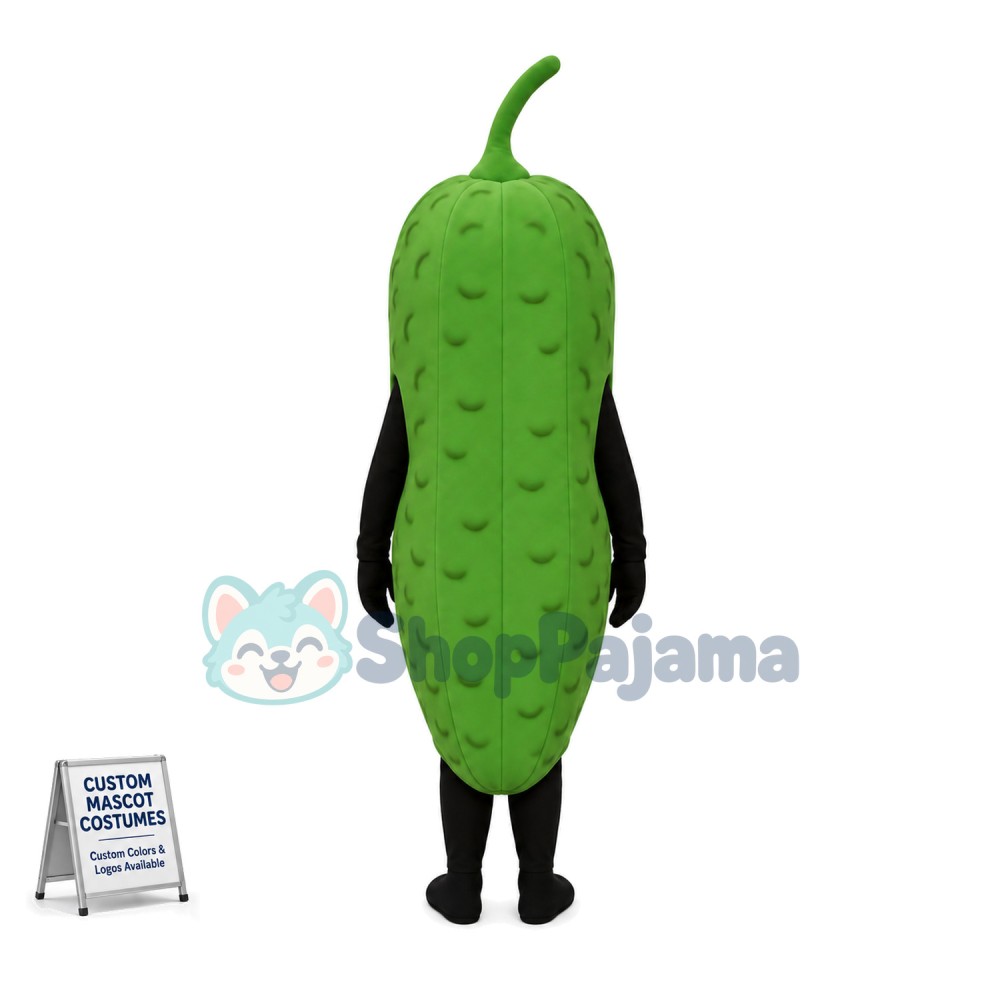 Lightweight Cartoon Cucumber Mascot Costume