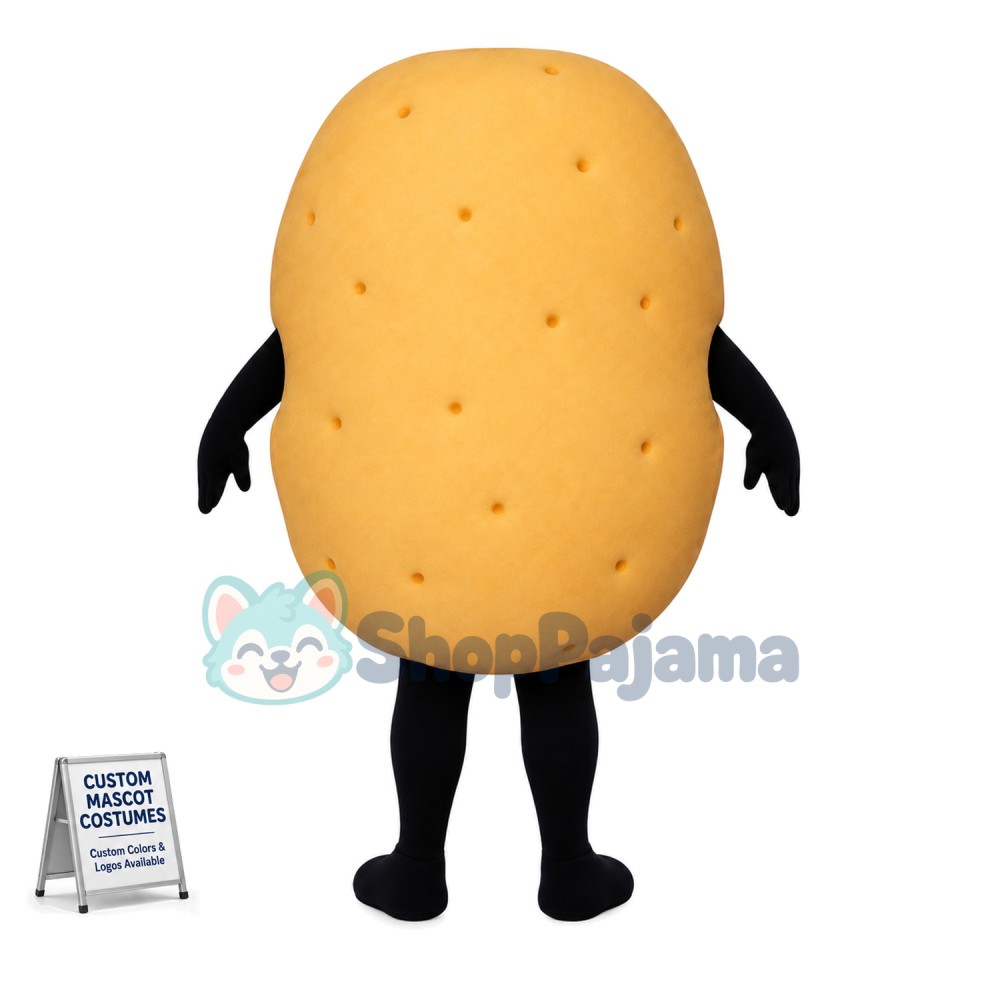 Cartoon Raw Potato Mascot Costume