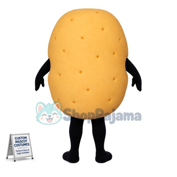 Cartoon Raw Potato Mascot Costume