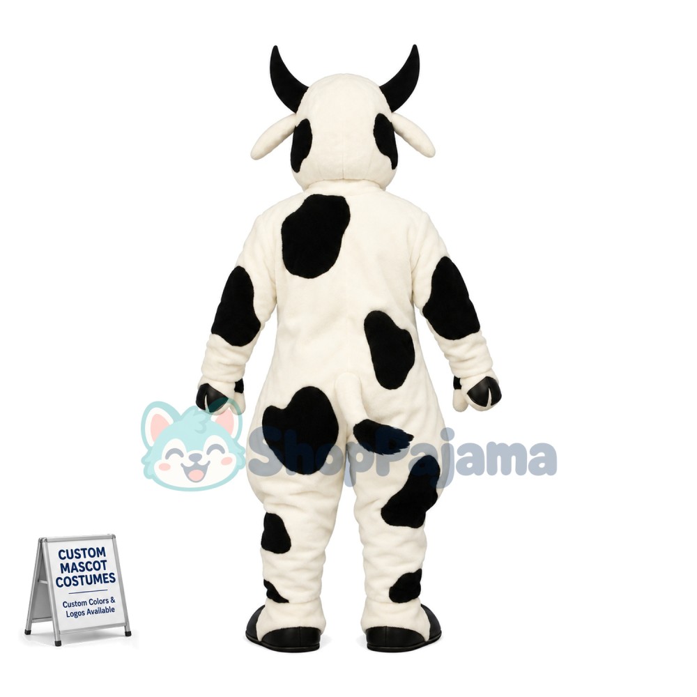Active Adult Size Cow Mascot Costume