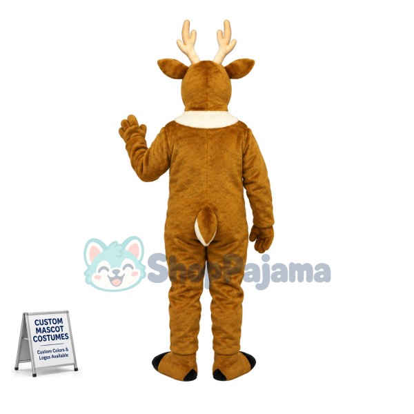 Stout The Leader Reindeer Mascot Costume