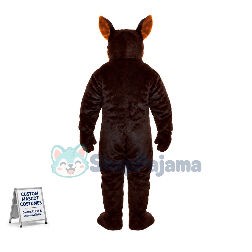 Vigorous Muscular Dog Mascot Costume