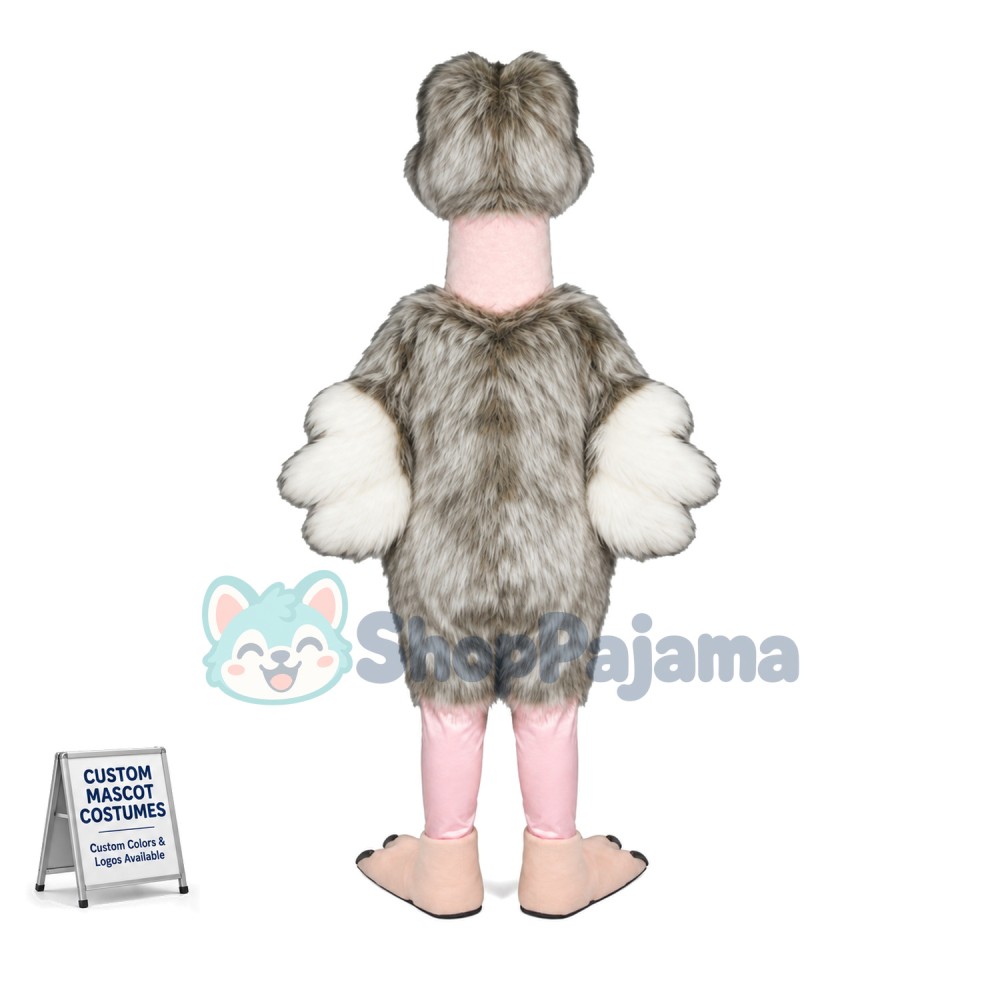 Huge Hairy Ostrich Mascot Costume
