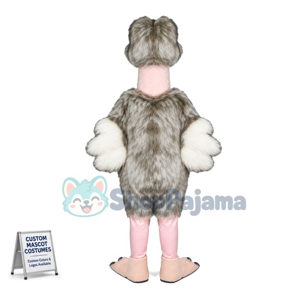 Huge Hairy Ostrich Mascot Costume