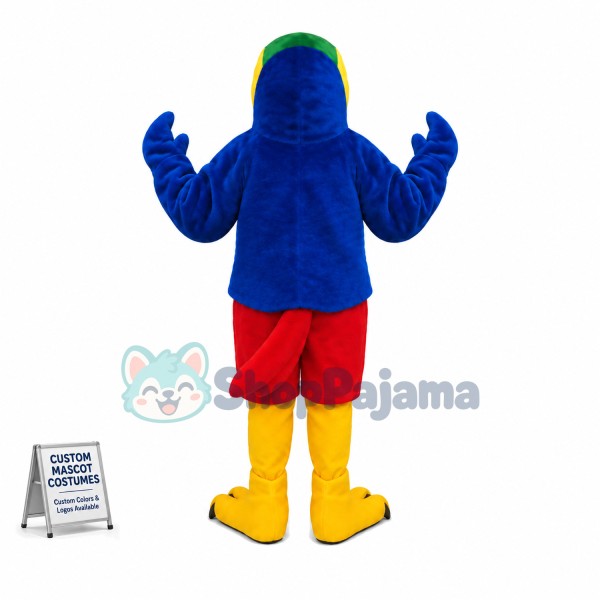 Lark With Colored Feathers Mascot Costume
