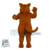 Adult Brown Furry Cat Mascot Costume