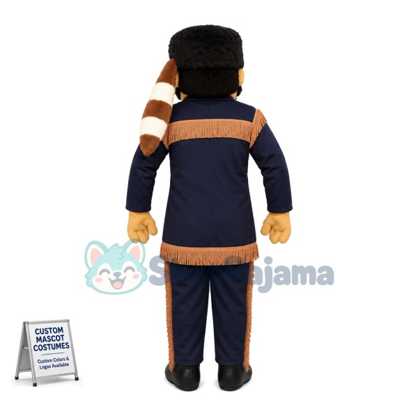 Businessman Wearing Felt Hat Mascot Costume