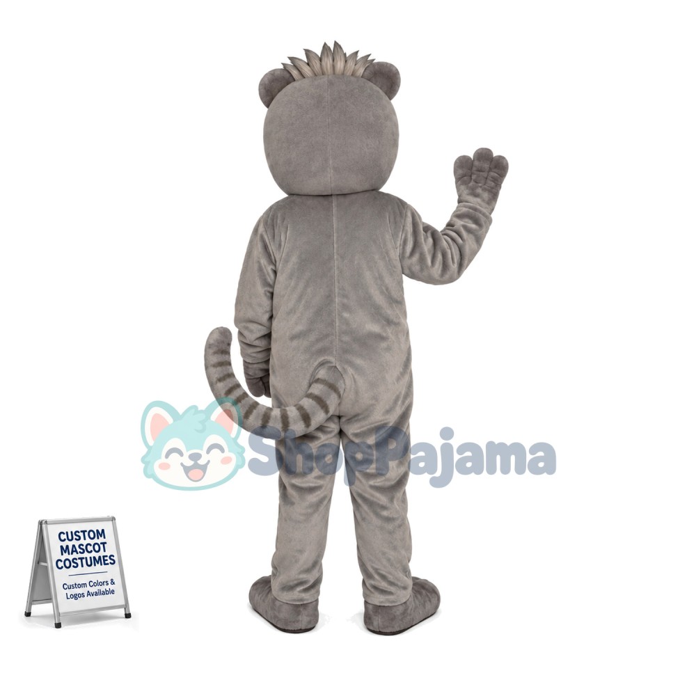 Peaceful Gray Lemur Mascot Costume