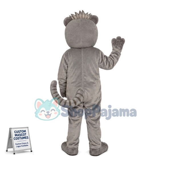 Peaceful Gray Lemur Mascot Costume