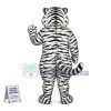 Awesome White Tiger Mascot Costume