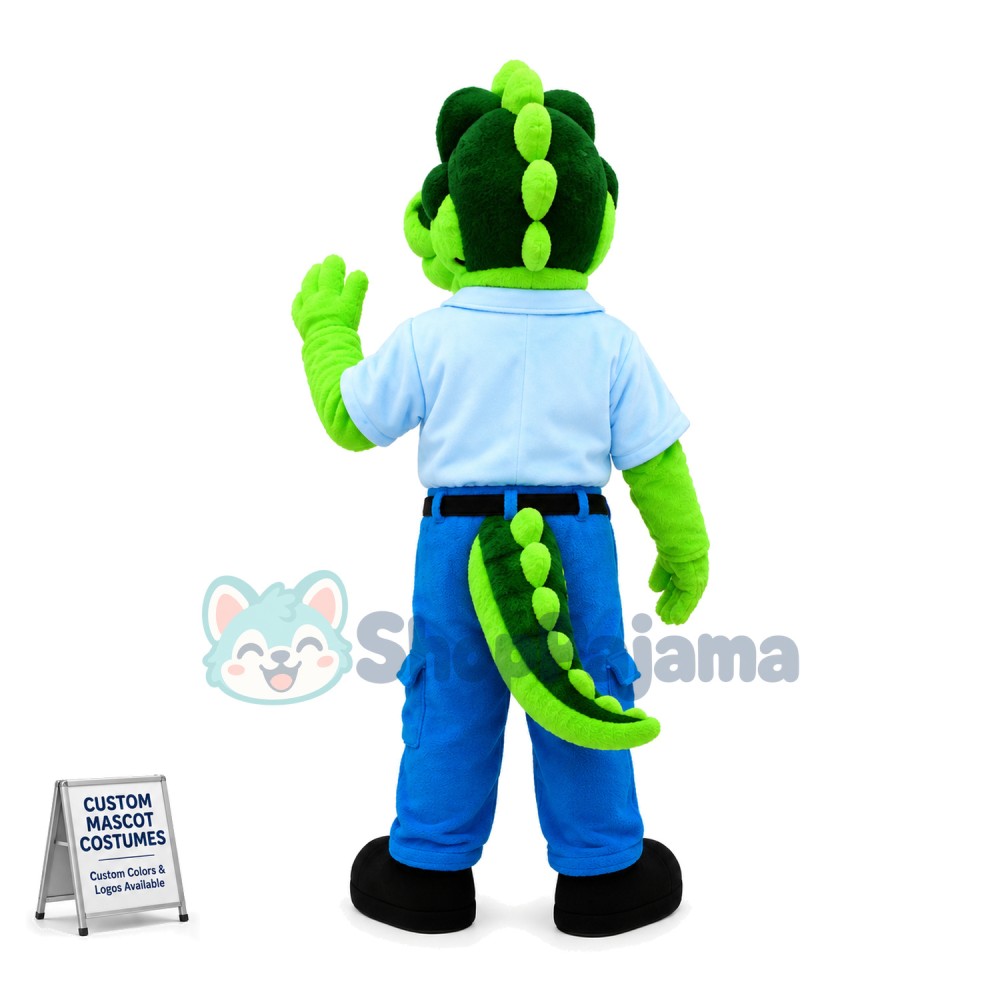 Administrator Green Dragon Mascot Costume